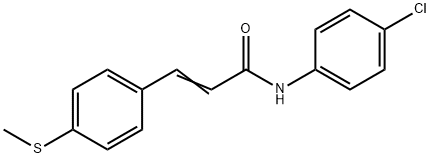 (E)-N-(4-CHLOROPHENYL)-3-[4-(METHYLSULFANYL)PHENYL]-2-PROPENAMIDE Struktur