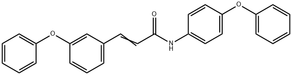 (E)-3-(3-PHENOXYPHENYL)-N-(4-PHENOXYPHENYL)-2-PROPENAMIDE Struktur