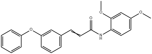 (E)-N-(2,4-DIMETHOXYPHENYL)-3-(3-PHENOXYPHENYL)-2-PROPENAMIDE Struktur