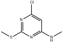 6-CHLORO-N-METHYL-2-(METHYLSULFANYL)-4-PYRIMIDINAMINE Struktur