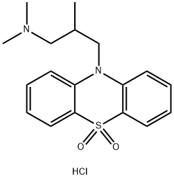 N,N,β-トリメチル-10H-フェノチアジン-10-プロパン-1-アミン5,5-ジオキシド·塩酸塩 化學(xué)構(gòu)造式