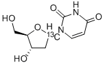 [1'-13C]2'-DEOXYURIDINE Struktur