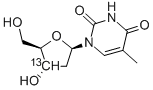 [3'-13C]THYMIDINE Struktur