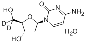 [5',5''-2H2]2'-DEOXYCYTIDINE MONOHYDRATE Struktur