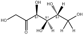 D-[4,5,6,6'-2H4]FRUCTOSE Struktur