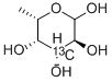 6-DEOXY-L-[3-13C]GALACTOSE Struktur