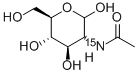 2-[15N]ACETAMIDO-2-DEOXY-D-GLUCOSE Struktur