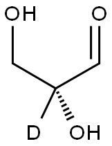 D-[2-2H]GLYCERALDEHYDE Struktur