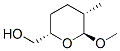 2H-Pyran-2-methanol,tetrahydro-6-methoxy-5-methyl-,(2S,5S,6S)-(9CI) Struktur