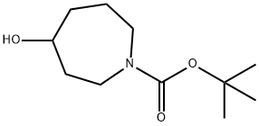 4-HYDROXYAZEPANE-1-CARBOXYLIC ACID TERT-BUTYL ESTER Structure