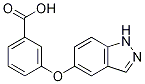 Benzoicacid,3-(1H-indazol-5-yloxy)- Struktur