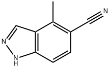 4-METHYL-5-CYANO-(1H)INDAZOLE Struktur