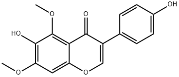 4',6-Dihydroxy-5,7-dimethoxyisoflavone Struktur