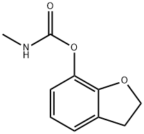 N-Methylcarbamic acid 2,3-dihydrobenzofuran-7-yl ester Struktur