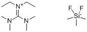 N,N,N',N'-TETRAMETHYL-N'',N''-DIETHYLGUANIDINIUM TRIMETHYLDIFLUOROSILIKONATE Struktur