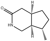 3H-Cyclopenta[c]pyridin-3-one,octahydro-7-methyl-,(4aR,7S,7aR)-(9CI) Struktur