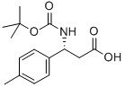 BOC-(R)-3-アミノ-3-(4-メチルフェニル)プロピオン酸 化學(xué)構(gòu)造式