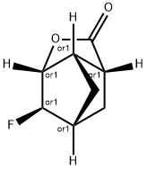 3,5-Methano-2H-cyclopenta[b]furan-2-one,6-fluorohexahydro-, Struktur