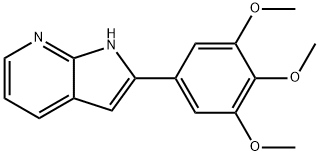 2-(3,4,5-Trimethoxyphenyl)-1H-pyrrolo[2,3-b]pyridine Struktur