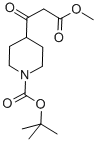 1-BOC-BETA-OXO-4-PIPERIDINEPROPANOIC ACID METHYL ESTER Struktur