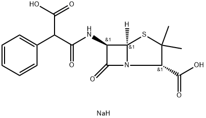 Dinatrium-[2S-(2α,5α,6β)]-6-(carboxylatophenylacetamido)-3,3-dimethyl-7-oxo-4-thia-1-azabicyclo[3.2.0]heptan-2-carboxylat