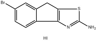 6-Bromo-8H-indeno[1,2-d]thiazol-2-y
lamine hydriodide Struktur