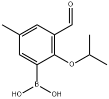 3-FORMYL-2-ISOPROPOXY-5-METHYLPHENYLBOR& Struktur