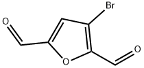 2,5-Furandicarboxaldehyde,  3-bromo- Struktur