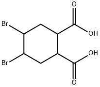 3,4-dibromohexahydrophthalic acid Struktur