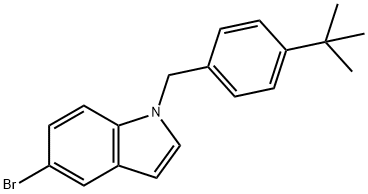 1-[4-(tert-Butyl)benzyl]-5-bromo-1H-indole Struktur