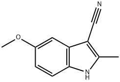 3-CYANO-5-METHOXY-2-METHYLINDOLE Struktur