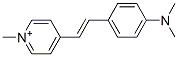 4-(4-dimethylaminostyryl)-1-methylpyridinium Struktur