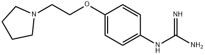 Guanidine, N-[4-[2-(1-pyrrolidinyl)ethoxy]phenyl]- Struktur