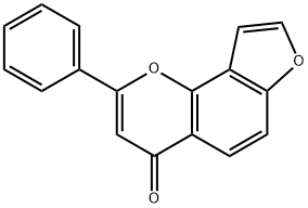 7,8-(Oxyvinylene)flavone Struktur