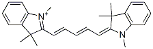 1,1',3,3,3',3'-hexamethylindodicarbocyanine Struktur