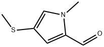 1H-Pyrrole-2-carboxaldehyde, 1-methyl-4-(methylthio)- (9CI) Struktur