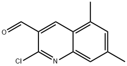 2-CHLORO-5,7-DIMETHYL-3-QUINOLINECARBALDEHYDE Struktur