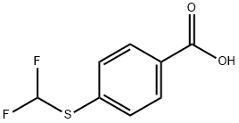 4-[(DIFLUOROMETHYL)THIO]BENZOIC ACID Struktur