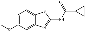 Cyclopropanecarboxamide, N-(5-methoxy-2-benzothiazolyl)- (9CI) Struktur