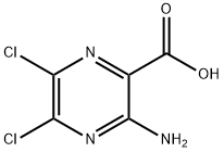 3-aMino-5,6-dichloropyrazine-2-carboxylic acid Struktur