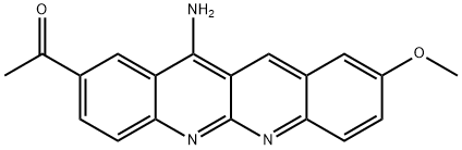 Ethanone, 1-(12-amino-9-methoxydibenzo[b,g][1,8]naphthyridin-2-yl)- (9CI) Struktur