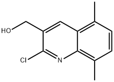 2-CHLORO-5,8-DIMETHYLQUINOLINE-3-METHANOL Struktur