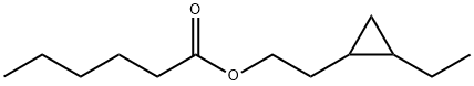 Hexanoic acid, 2-(2-ethylcyclopropyl)ethyl ester (9CI) Struktur