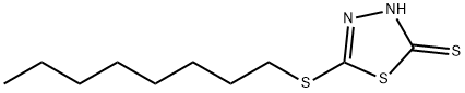 5-OCTYLTHIO-1,3,4-THIADIAZOLE-2-THIOL Struktur