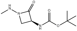 Carbamic acid, [(3S)-1-(methylamino)-2-oxo-3-azetidinyl]-, 1,1-dimethylethyl Struktur