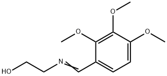 ETHANOL, 2-[[(2,3,4-TRIMETHOXYPHENYL)METHYLENE]AMINO]- Struktur