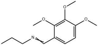 1-PROPANAMINE, N-[(2,3,4-TRIMETHOXYPHENYL)METHYLENE]- Struktur