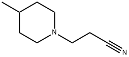 3-(4-methylpiperidin-1-yl)propanenitrile Struktur