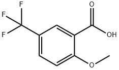 2-Methoxy-5-(trifluoromethyl)benzoic acid Struktur