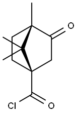 Bicyclo[2.2.1]heptane-1-carbonyl chloride, 4,7,7-trimethyl-3-oxo-, (1R,4S)- (9CI) Struktur